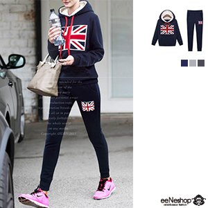 (イイネショップ) eeNeshop ユニオンジャック スウェット セットアップ