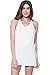 Alexander + David Womens Basic Fitted Tank Top - Long Round Scoop Neck Blouse