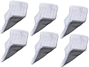 Microfiber Replacement Pads for Shark Steam Euro-Pro Mop (Set of 6)