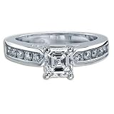 1.68 CT DIAMOND 18K WHITE GOLD ENGAGEMENT RING G VS2