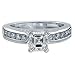1.68 CT DIAMOND 18K WHITE GOLD ENGAGEMENT RING G VS2