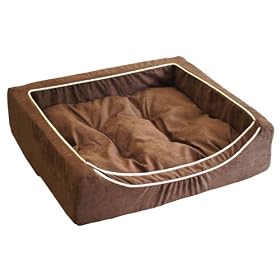 Emperor Luxury Cat Dog Puppy Bed-Zip Off Cover-Chocolate