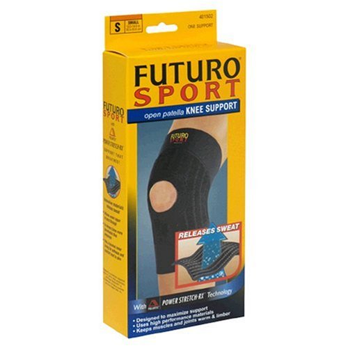 Futuro Sport Moisture ControlKnee Support, Small (13 to 15-Inch) (Pack of 2)