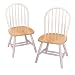 Winsome Wood Windsor Chair in Natural and White Finish, Set of 2