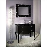 Boheme 39.2" Bathroom Vanity Set in Glossy Black