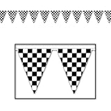 Checkered Pennant Banner Party Accessory (1 count) (1/Pkg)