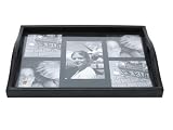 Multi Photo Serving Tray Laptray - Black