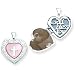 Sterling Silver Mother of Pearl with Heart Cross Locket