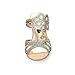 Carol Shoes Fashion Rhinestone Womens Mid Heel Peep Toe Sandals Slippers