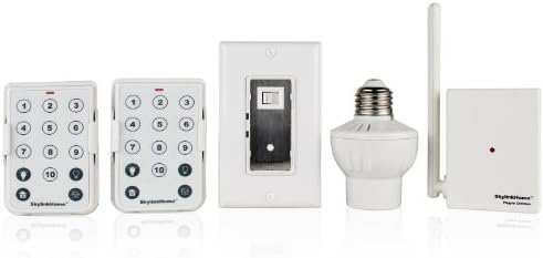 Skylinkhome SK-5 Lighting Family Kit, Includes 2 10 Button Remote, Wall Dimmer, Plug In Dimmer and Screw-In Dimmer, Off White