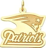 14K Gold NFL New England Patriots Logo Charm
