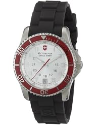 Victorinox Swiss Army Women's 241484 Maverick Silver Dial Black Rubber Strap Watch