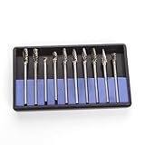 SMO 10x 1/8" エンドミル タングステン　カーバイド　ロータリー　バリセット　CNCエングレーバー　　CED4MM　　　切削 研磨