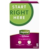 Depend for Women Incontinence Underwear, Maximum Absorbency, Variety Pack, 5 Count