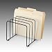 Fellowes Vertical File, 5 Sections, Wire, Black (72351)