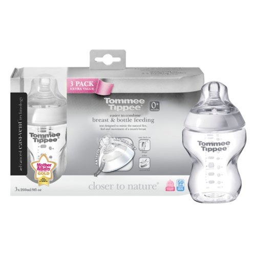 Childrens Toyshop   : Closer To Nature 260ml Triple Pack Easivent Bottle