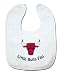 NBA Chicago Bulls White Snap Bib with Team Logo