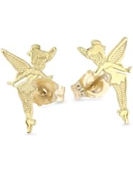Disney Tinkerbell 10kt Gold Girls Stud Earrings