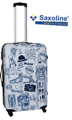 SAXOLINE Trolley-Koffer – 49cm – Kabinentrolley – 2 Rollen – UltraLight – TOP-Design: London