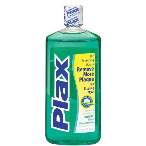 3 Packs :Plax Advanced Formula Plaque Loosening Rinse Softmint Flavor 24OZ