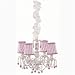 White Maria 4 Arm Chandelier