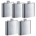 Set of 5 Stainless Steel 6 Oz Liquor Flasks