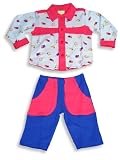 SnoPea - Infant Baby Boys 2-Piece Pant Set, Blue, Red