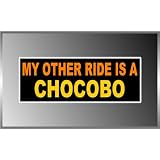 My Other Ride Is a Chocobo Final Fantasy Funny Vinyl Decal Bumper Sticker 3" X 8"
