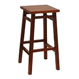 29-Inch Stool with Walnut Finish, Set of 2 by Winsome Wood