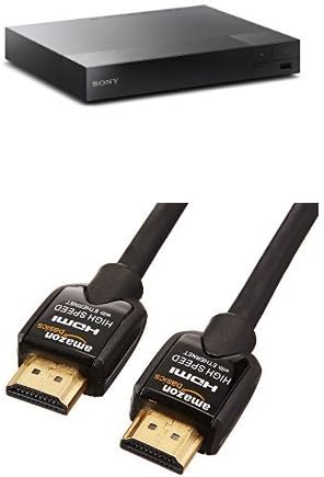 Sony BDPS5500 3D Streaming Blu-Ray Disc Player AmazonBasics HDMI Cable - 6.5 Feet