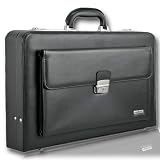 Eleganter redolz® Aktenkoffer U7023 Aktentasche Businesstasche schwarz