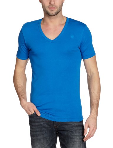 G-STAR Herren T-Shirt 2 er Pack BASE V T S/S 2-PACK - 8756, Gr. 50/52 (L), Blau (deep ink  Preisvergleich