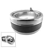 Round Bowl Cigarette Cigar Smokeless Ashtray Black Round Bowl Cigarette Cigar Smokeless Ashtray Black