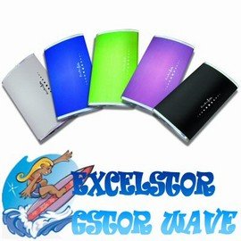 Childrens Toyshop  Electronics : 160GB Excelstor GStor Wave Portable External 2.5" Hard Drive (Bodacious Black) GSMS5160-001