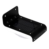 Instapark YT1008 Solar-powered Dusk-to-Dawn Outdoor Motion Sensor LED Light, Weather-proof, Color Black