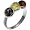 Certified Genuine Multicolor Amber and Sterling Silver Three-stone Designer Ring