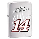Zippo Tony Stewart with Signature Pocket Lighter (Silver, 5 1/2 x 3 1/2 cm)
