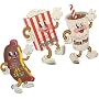Small Dancing Snack People Signs