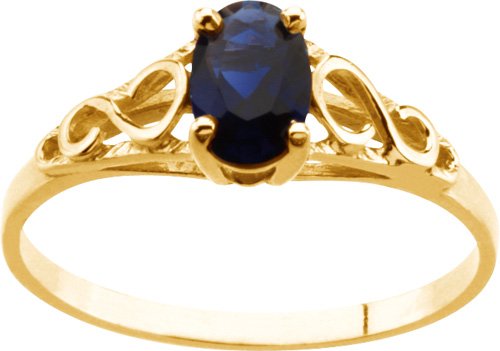 Teen Imitation September Birthstone Ring