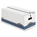 Bankers Box 0070403 Stor/File Storage File, String/Button Tie, 12 x10x24, Letter, White, 4/ct