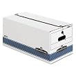 Bankers Box 0070403 Stor/File Storage File, String/Button Tie, 12 x10x24, Letter, White, 4/ct