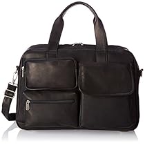 Piel Leather Multi-Pocket Carry-On, Black, One Size
