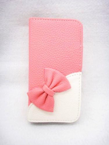 Wallet Bowknot Bow Girl Cute lovely Flip Pouch Cover Card Holder PU Leather Skin Case Cover For For Smart Mobile Phones(HTC Desire 820)