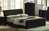 IMAGE OF California King Size Bed - Contemporary Espresso Color