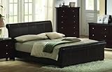 California King Size Bed - Contemporary Espresso Color