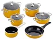 Silit 0016.1733.12 Topf-Set 6-teilige Kochgeschirrserie Crazy Yellow