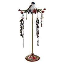 Blue Bird Jewelry Stand Holder 11.75