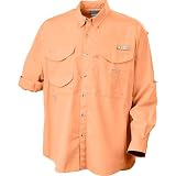 Columbia Sportswear Long Sleeve Bonehead Shirt LOX ORANGE Md