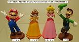 41iKdOYQSqL. SL160  Super Mario Figure Tiny Mini Mario Luigi Princess Daisy Princess Peach Set