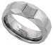 Jewelry : 5/16' ( 8.0 mm ) Tungsten Carbide Comfort Fit Domed Band w/ Circular Facets